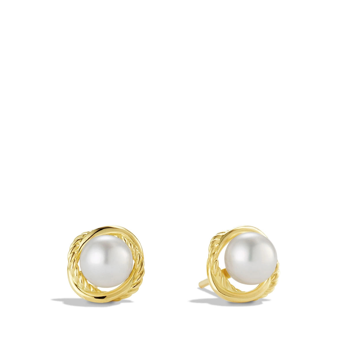 David Yurman Earrings in Yellow Gold containing Pearl E0928088BPE