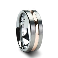 Mens Bands Wedding Rings in Alternative Metals W340-FBRG-W8-S105