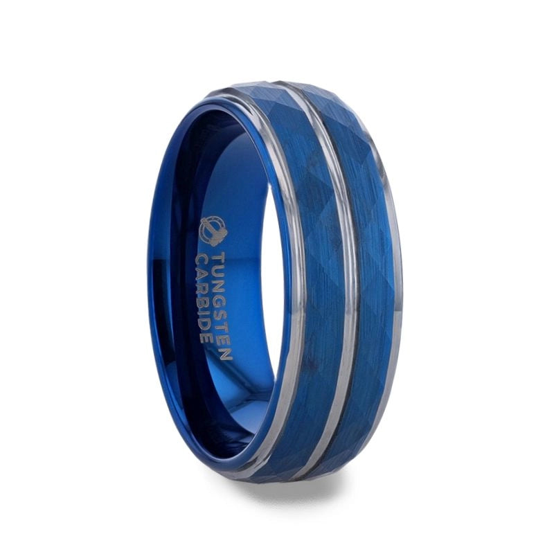 Mens Bands Wedding Rings in Alternative Metals TFBL-0007-W8-S105