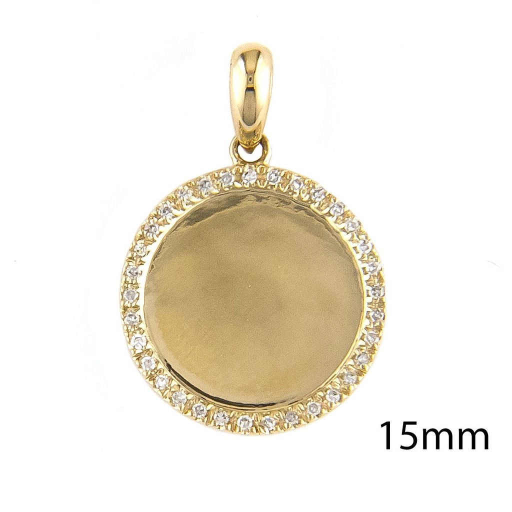 Pendants Pendants in Yellow Gold containing Diamond 424474