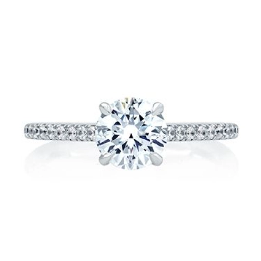 A. Jaffe Engagement Rings in White Gold containing Diamond MECRD2930Q/242