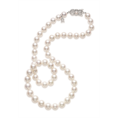 csv_image Mikimoto Necklace in White Gold containing Pearl U65132W