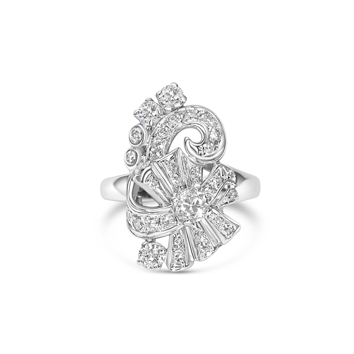Rings Estate Jewelry in White Gold 425341