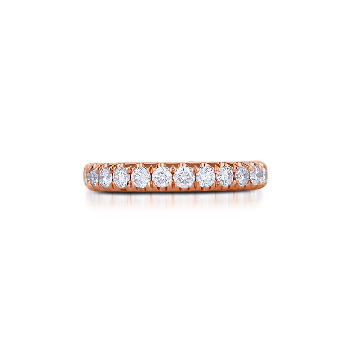 Wedding Bands Wedding Rings in Rose Gold containing Diamond 425374
