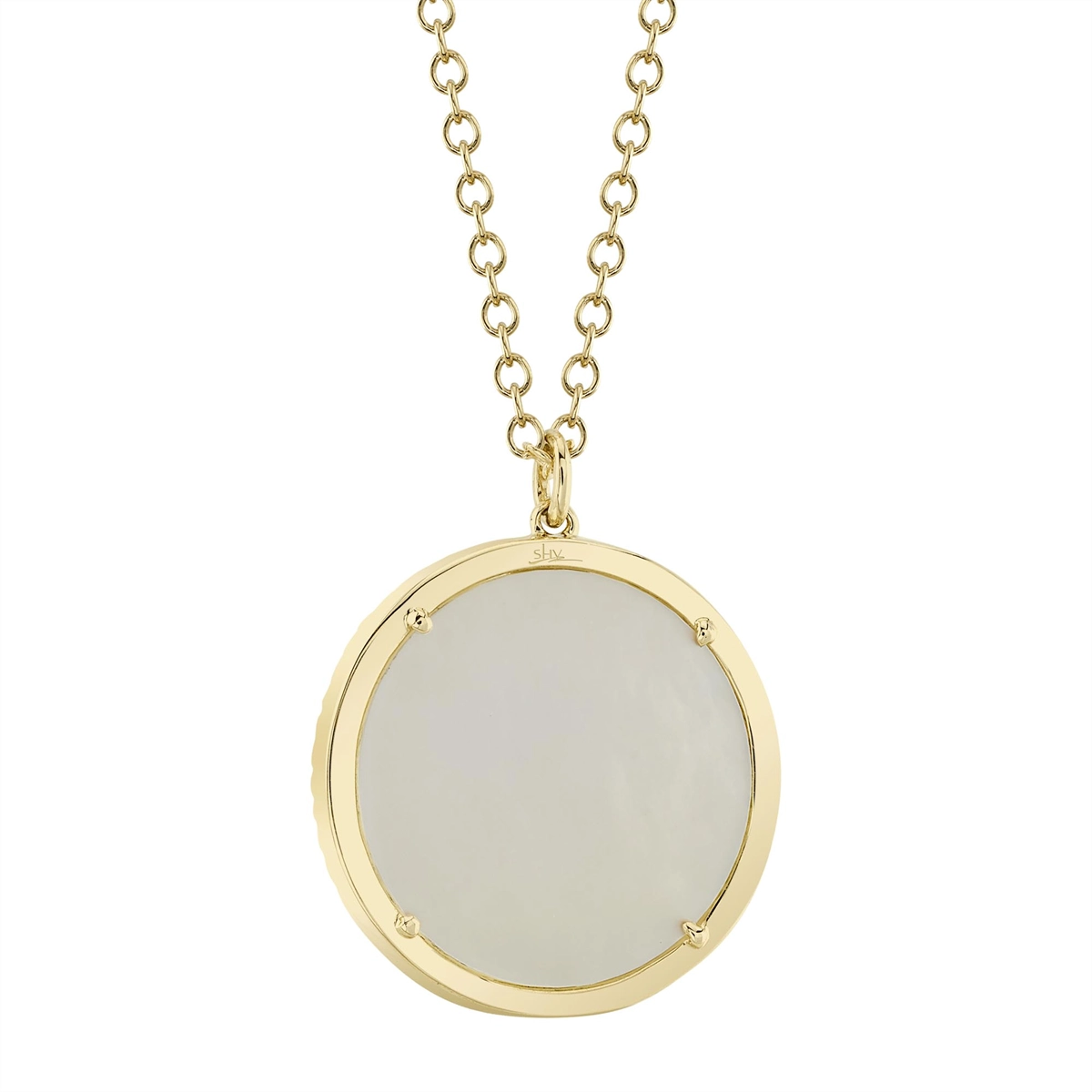 Necklaces Necklaces in Yellow Gold containing Mother of pearl, Multi-gemstone, Diamond 425377