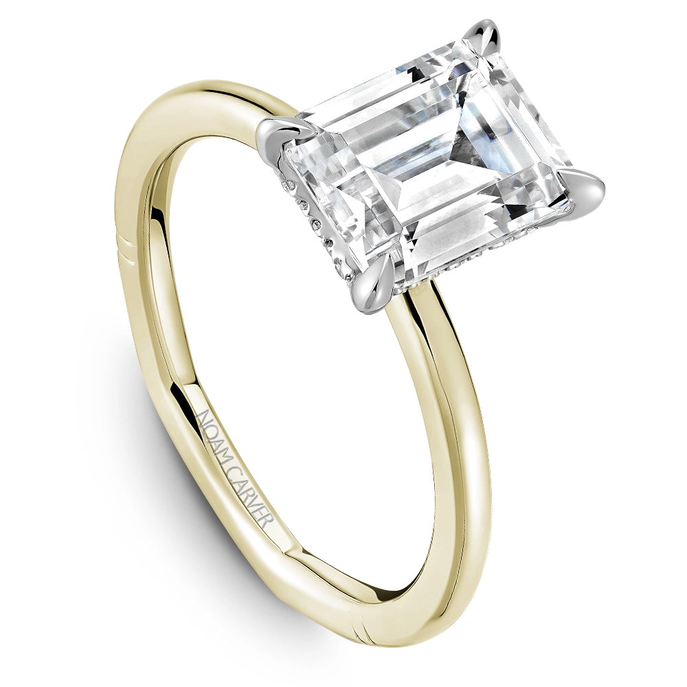 Noam Carver  Engagement Rings in Mixed Metals containing Diamond A057-03YWM-FCYA