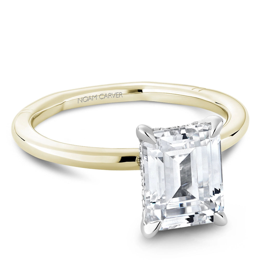 Noam Carver  Engagement Rings in Mixed Metals containing Diamond A057-03YWM-FCYA