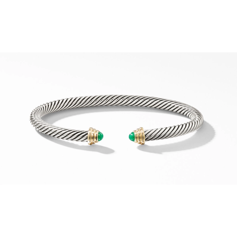 David Yurman Bracelets in Mixed Metals containing Emerald KB1046S4BEML