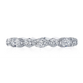 Tacori Wedding Rings in Platinum/Palladium containing Diamond 2681 2.5 B 1/2