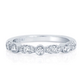 Tacori Wedding Rings in Platinum/Palladium containing Diamond 2681 2.5 B 1/2