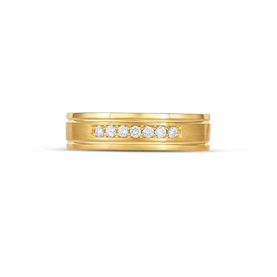 Tacori Wedding Rings in Yellow Gold containing Diamond 101-6YSPD