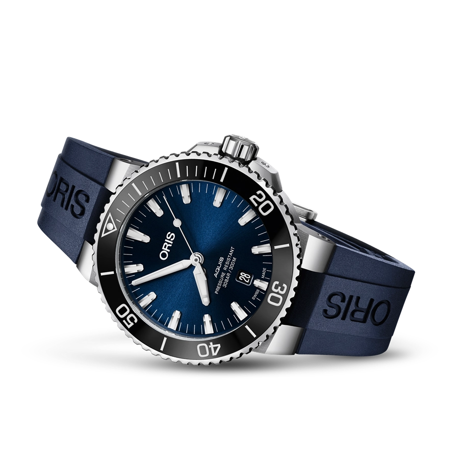 Oris blue face watch outlet