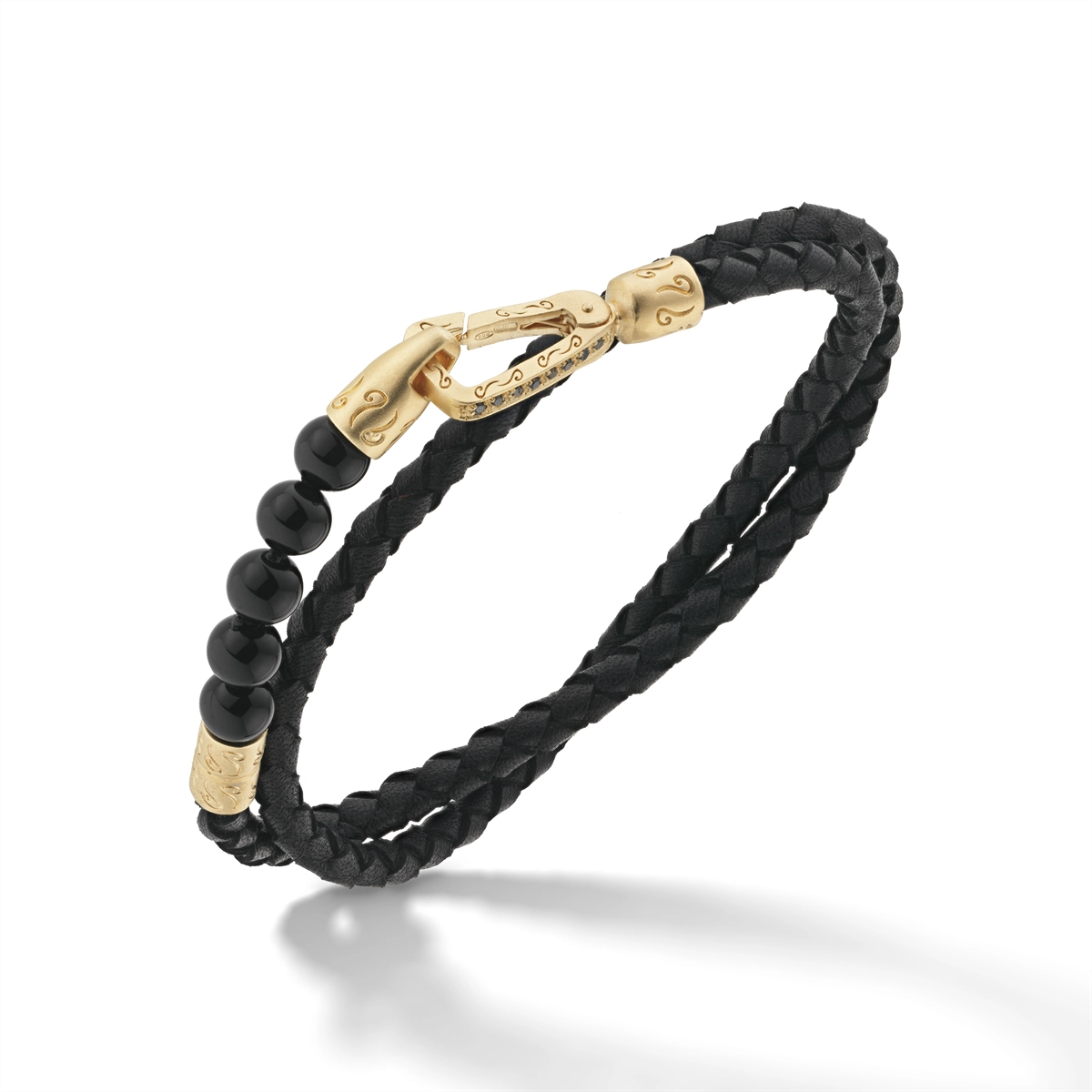 Marco Dal Maso Bracelets in Silver containing Black onyx AGBR0134-01YESBPN2