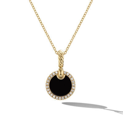 David Yurman Necklaces in Yellow Gold containing Black onyx, Multi-gemstone, Diamond N17657D88DBODI18