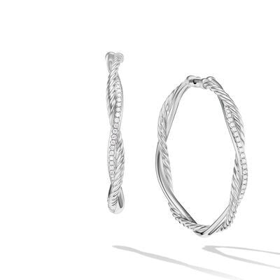 David Yurman Earrings in Silver containing Diamond E17985DSSADI