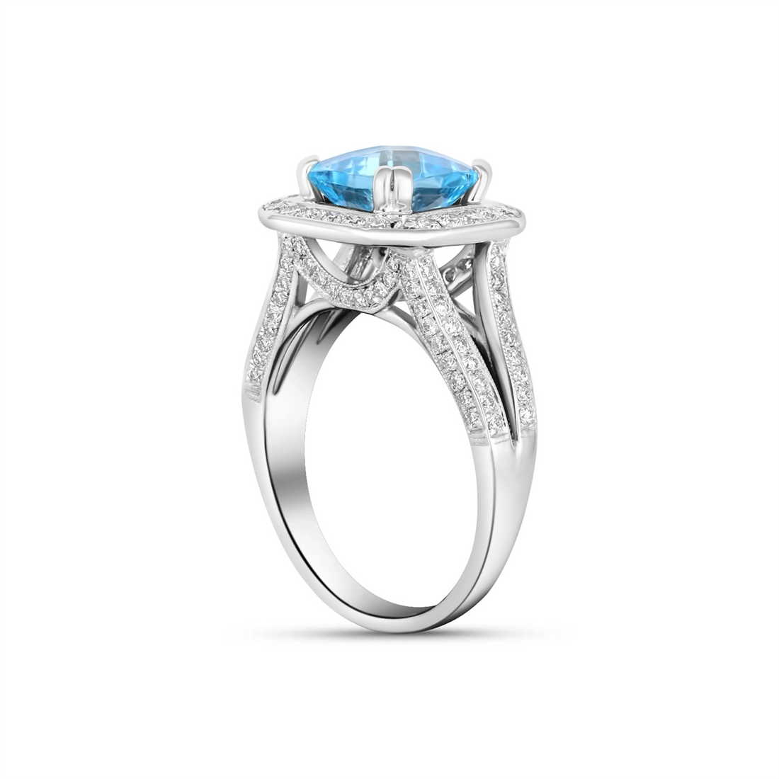 Engagement Collections Estate Jewelry in White Gold R-22470-A-ESTATE
