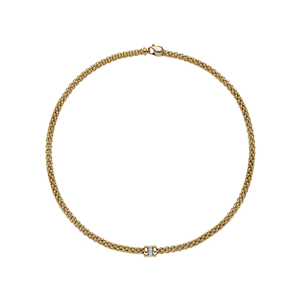 FOPE Necklaces in Mixed Metals containing Diamond 62106CX_BB_G_GBG_043