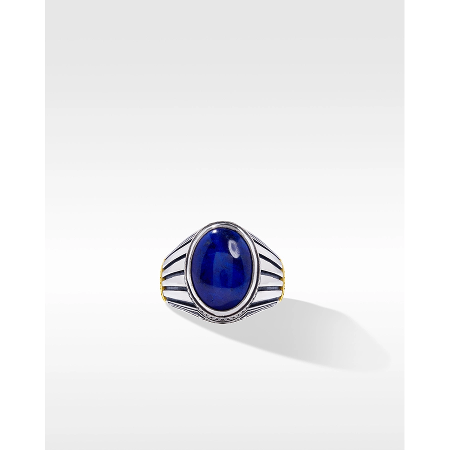 Konstantino Rings in Mixed Metals containing Lapis DKJ888-116 S12