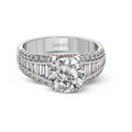 Simon G Engagement Rings in Mixed Metals containing Diamond LR2370