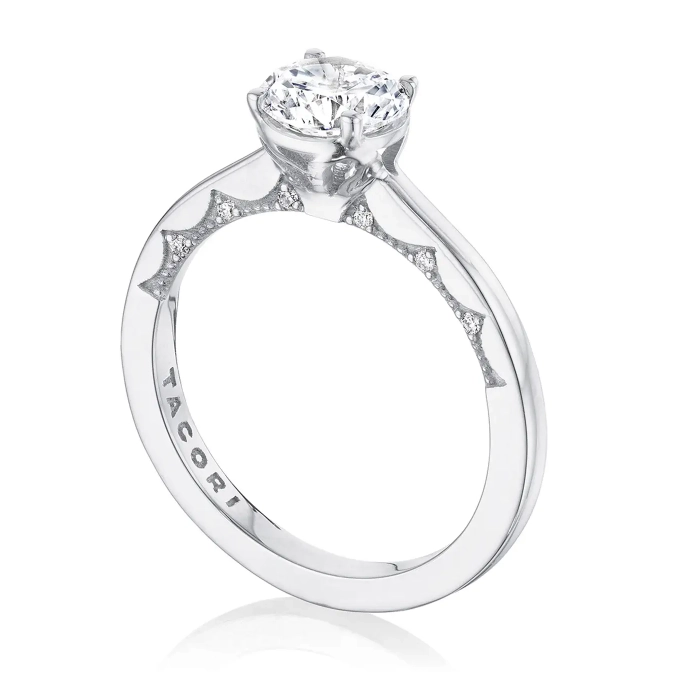 Tacori Engagement Rings in White Gold containing Diamond P100 2 RD 8 FW