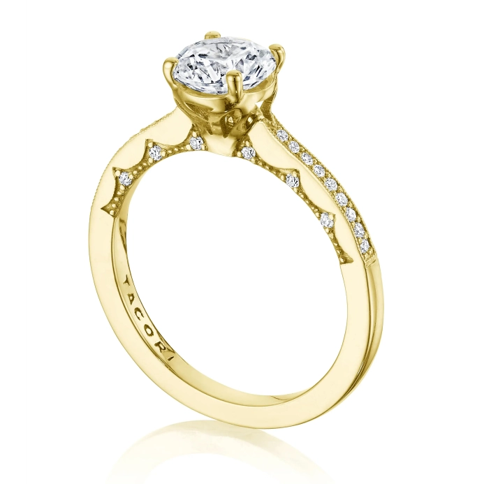 Tacori Engagement Rings in Yellow Gold containing Diamond P102 2 RD 8 FY