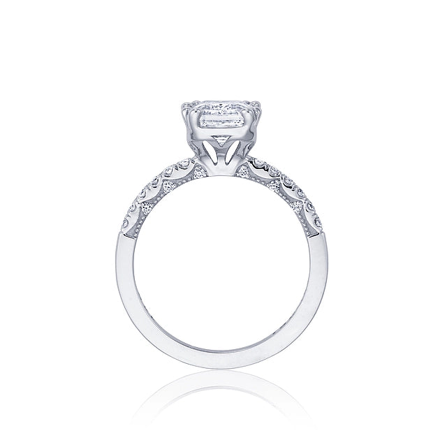 Tacori Engagement Rings in White Gold containing Diamond P104 2 EC 8.5X6.5 FW