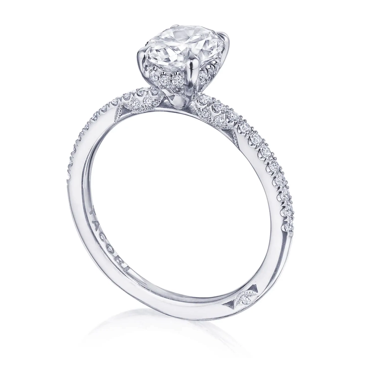 Tacori Engagement Rings in White Gold containing Diamond 2670 2.2 OV 10X7.5 W