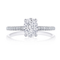 Tacori Engagement Rings in White Gold containing Diamond 2670 2.2 OV 10X7.5 W