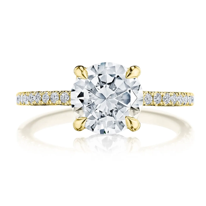 Tacori Engagement Rings in Yellow Gold containing Diamond 2670 2.2 RD 9.5 Y