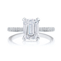 Tacori Engagement Rings in White Gold containing Diamond 2671 2.2 EC 9.5X7 W