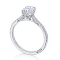 Tacori Engagement Rings in White Gold containing Diamond 2671 OV 9X7 W