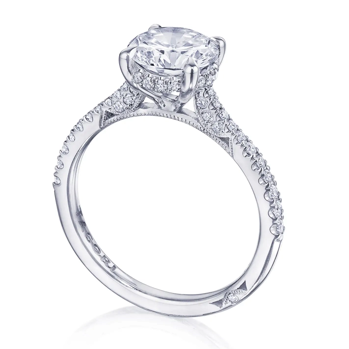 Tacori Engagement Rings in White Gold containing Diamond 2671 RD 8 W