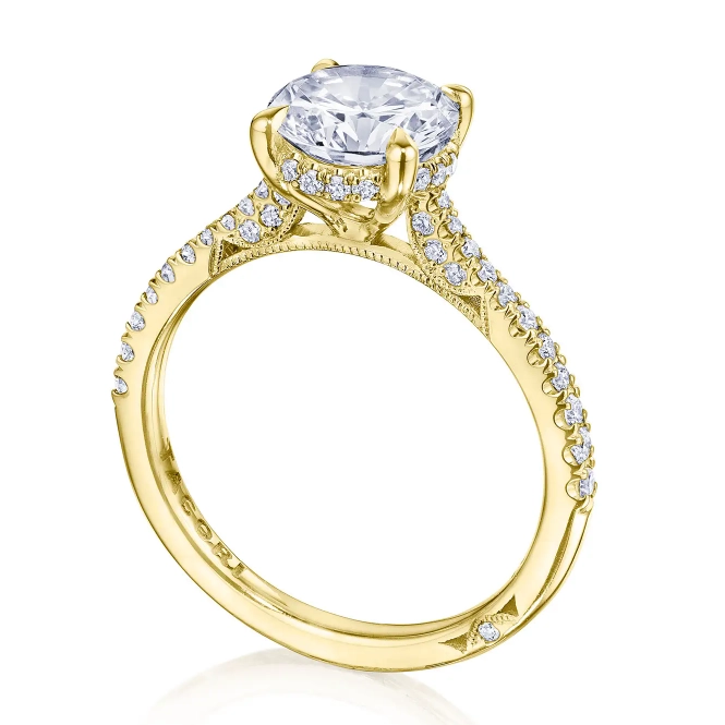 Tacori Engagement Rings in Yellow Gold containing Diamond 2671 RD 8 Y