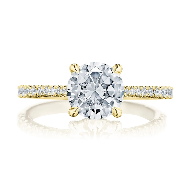 Tacori Engagement Rings in Yellow Gold containing Diamond 2671 RD 8 Y