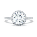 Tacori Engagement Rings in White Gold containing Diamond 2684 2.2 RD 9.5 W