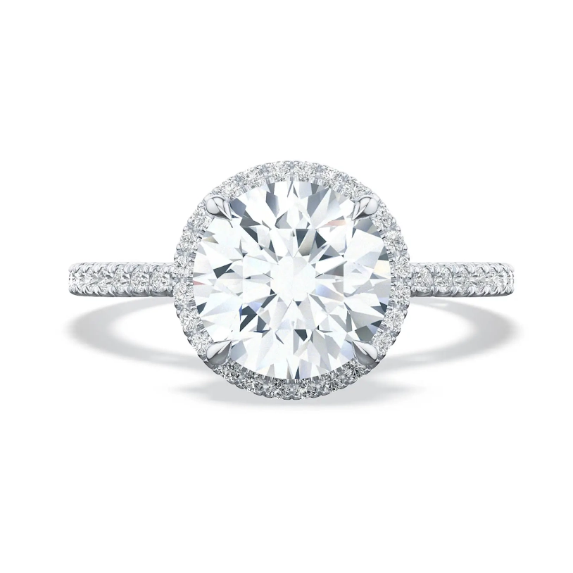 Tacori Engagement Rings in White Gold containing Diamond 2684 2.2 RD 9.5 W