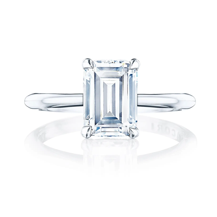 Tacori Engagement Rings in White Gold containing Diamond HT 2580 EC 8.5X6 W