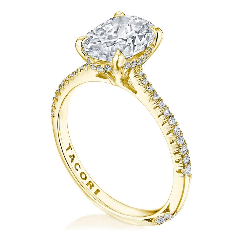 Tacori Engagement Rings in Yellow Gold containing Diamond HT 2581 OV 9.5X7 Y
