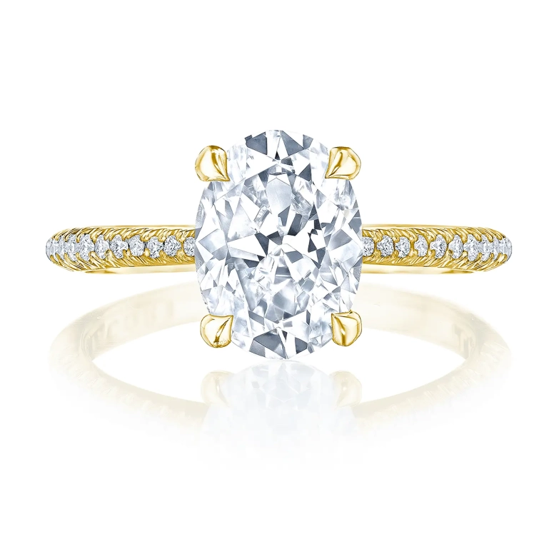 Tacori Engagement Rings in Yellow Gold containing Diamond HT 2581 OV 9.5X7 Y