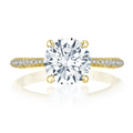Tacori Engagement Rings in Yellow Gold containing Diamond HT 2581 RD 8 Y