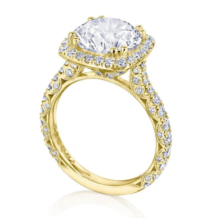 Tacori Engagement Rings in Yellow Gold containing Diamond HT 2670 CU 9.5 Y
