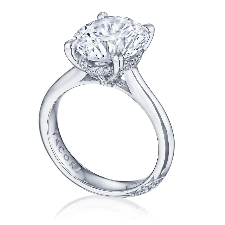 Tacori Engagement Rings in Platinum/Palladium containing Diamond HT 2671 RD 10