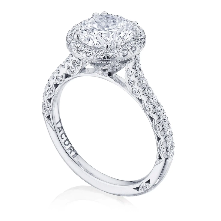 Tacori Engagement Rings in Platinum/Palladium containing Diamond HT 2571 RD 8