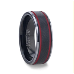 Mens Bands Wedding Rings in Alternative Metals TBWI-0004-W8-S115