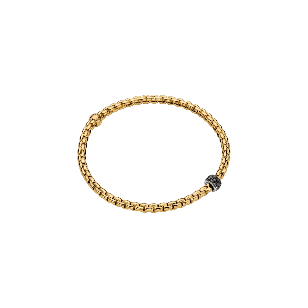 FOPE Bracelets in Yellow Gold containing Black diamond 73301BX_PN_G_X1X_0XL