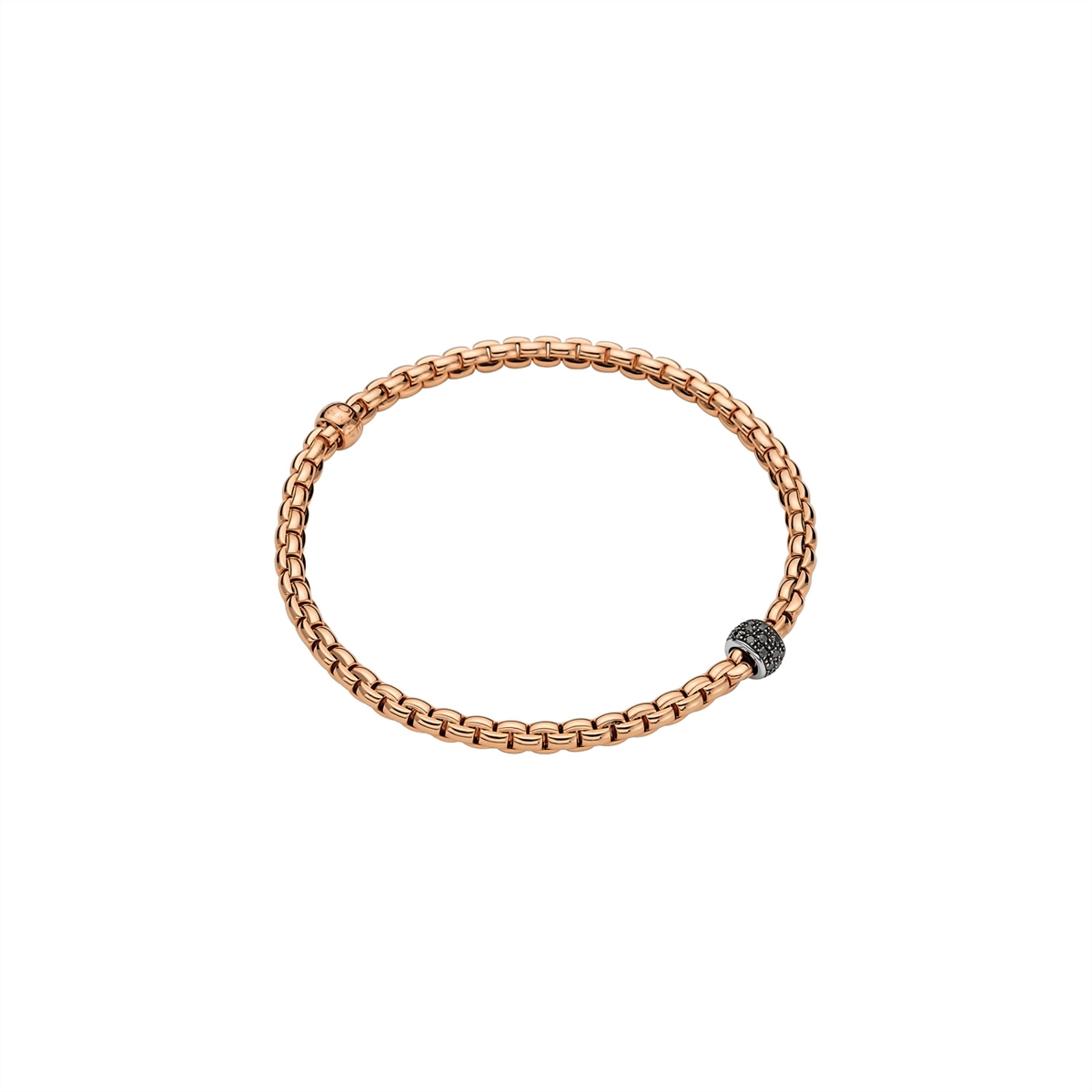 FOPE Bracelets in Rose Gold containing Black diamond 73301BX_PN_R_X1X_0XL