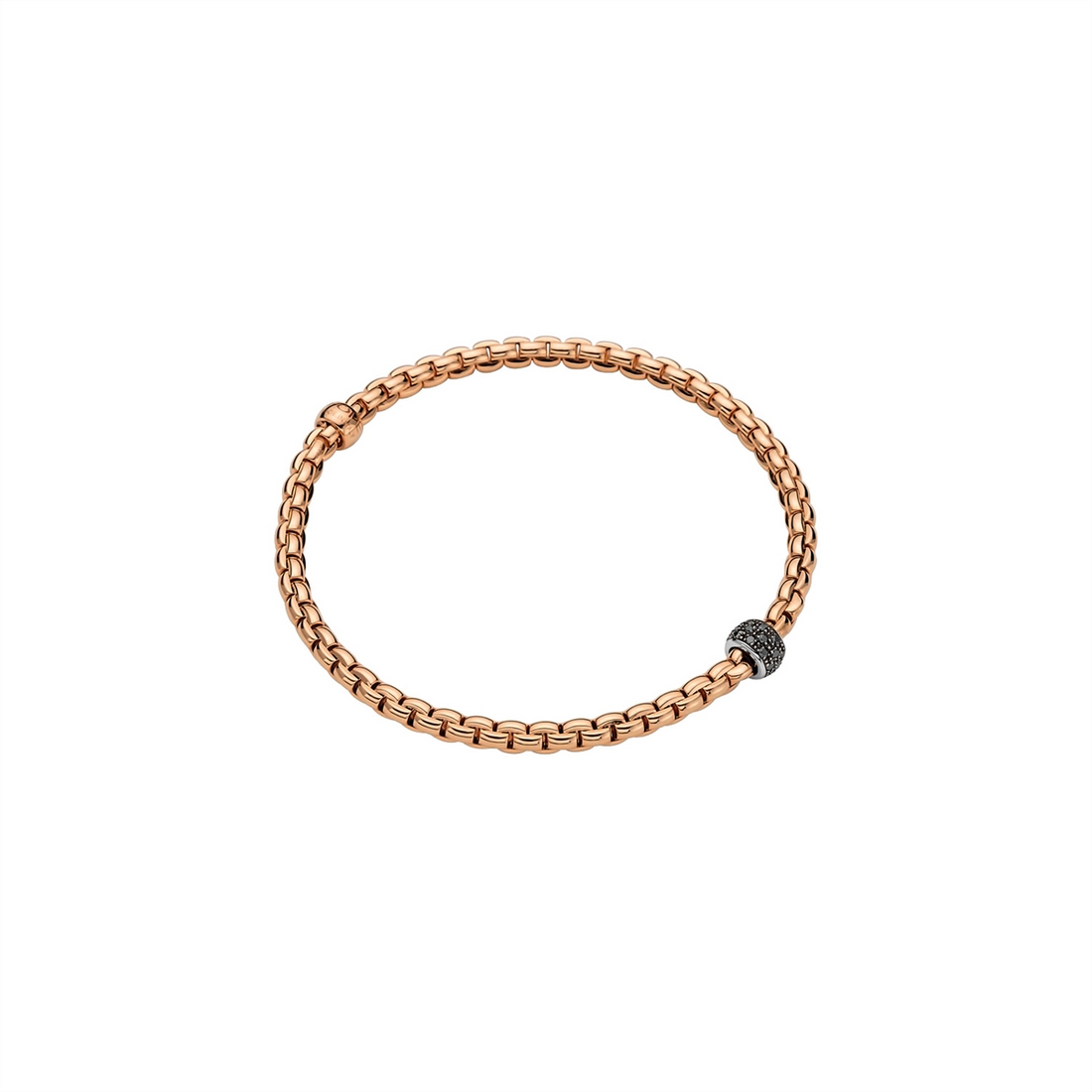 FOPE Bracelets in Rose Gold containing Black diamond 73301BX_PN_R_X1X_0XL