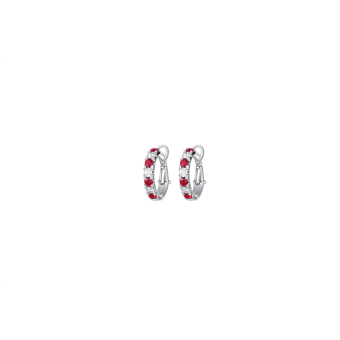 Earrings Earrings in White Gold containing Multi-gemstone, Diamond, Ruby 427239