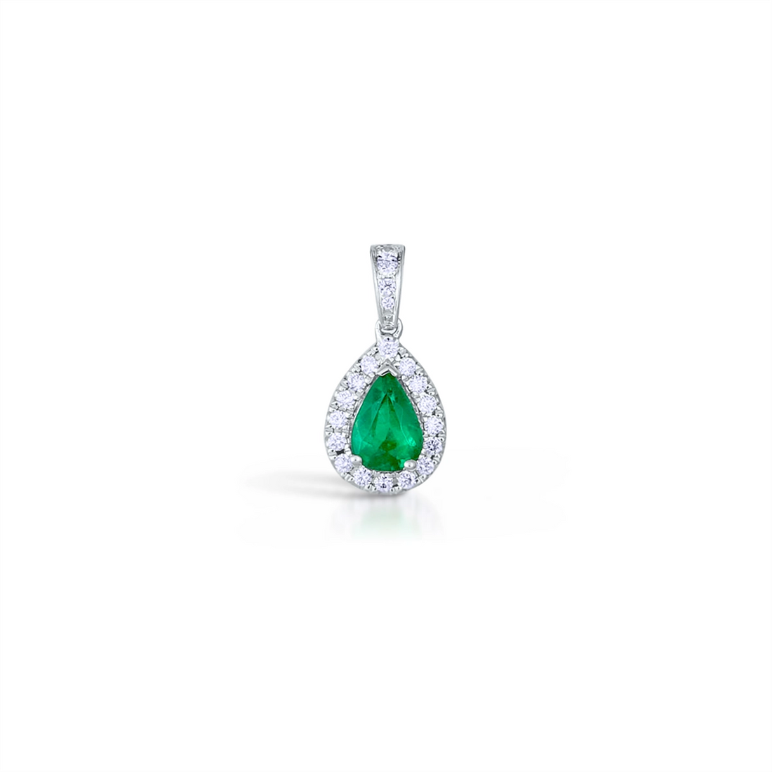 Pendants Pendants in White Gold containing Multi-gemstone, Diamond, Emerald 427245