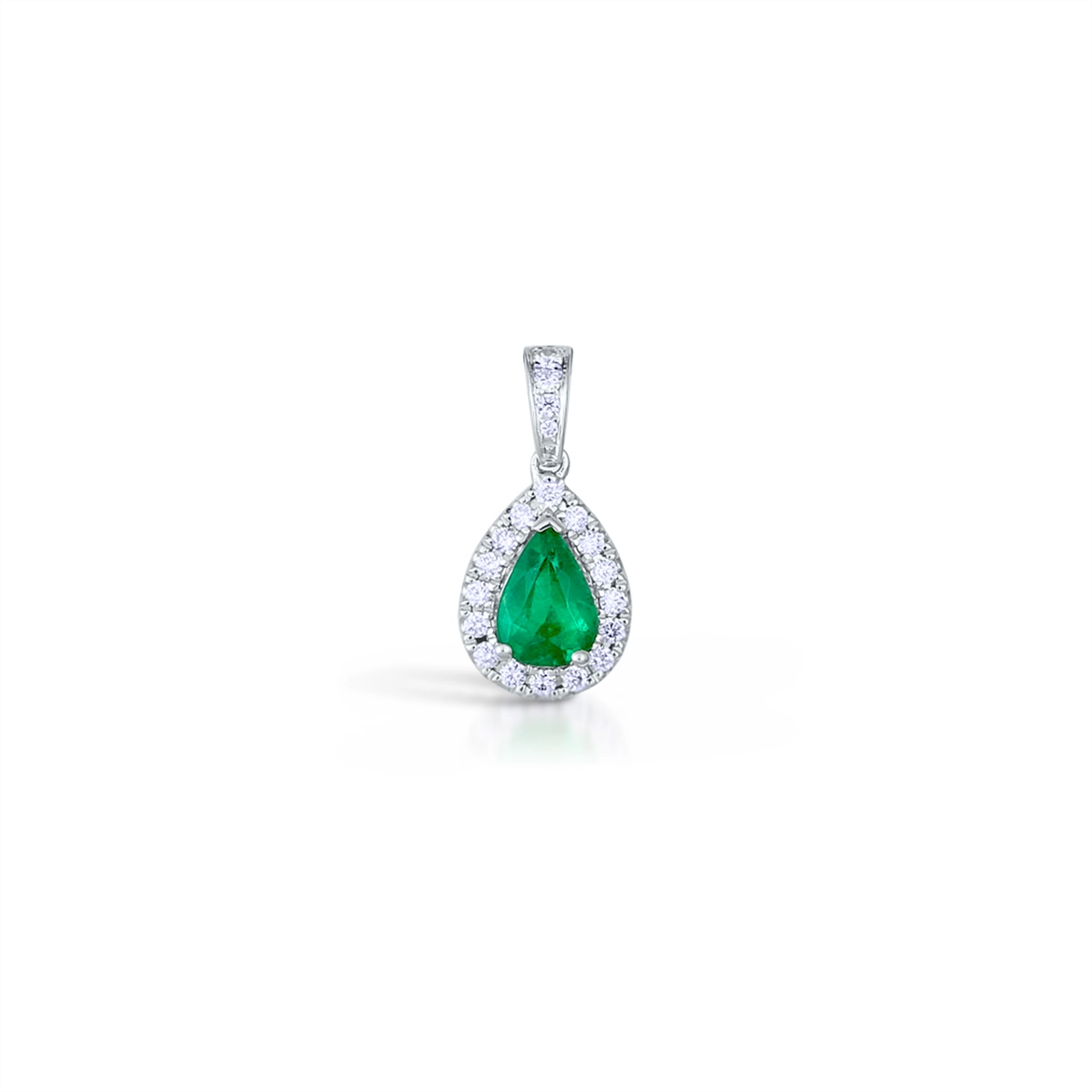 Pendants Pendants in White Gold containing Multi-gemstone, Diamond, Emerald 427245